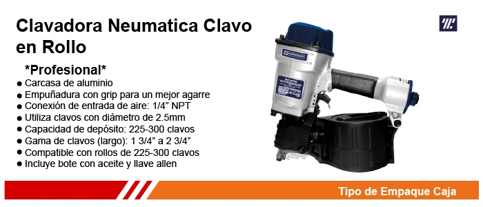 Clavadora Neumatica Toolcraft TC5357